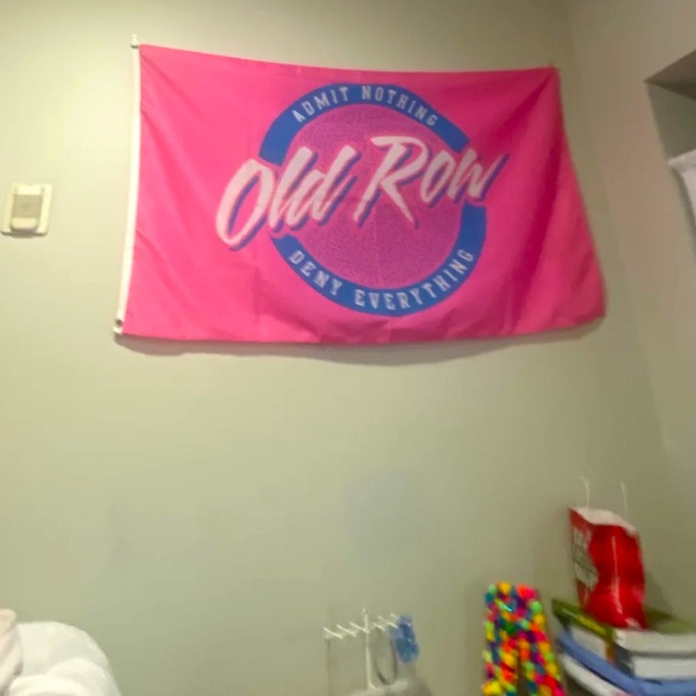 Old Row flag! You can hang anywhere… this one was in my dorm room.